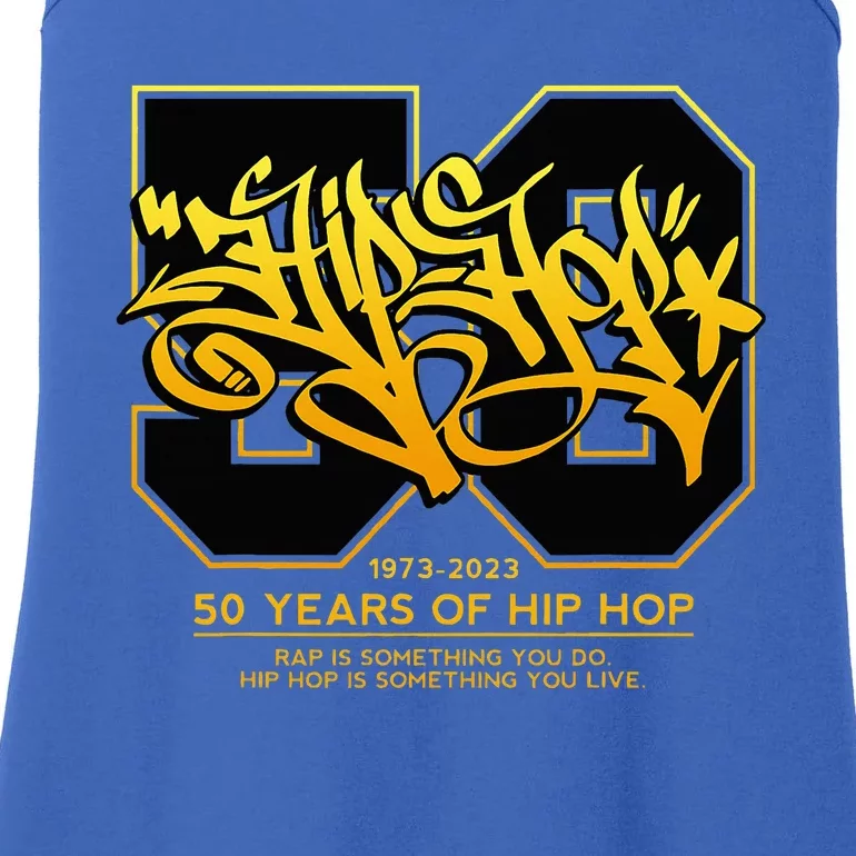 Hip Hop 50 Years Anniversary Graffiti 50 Years Hip Hop Ladies Essential Tank