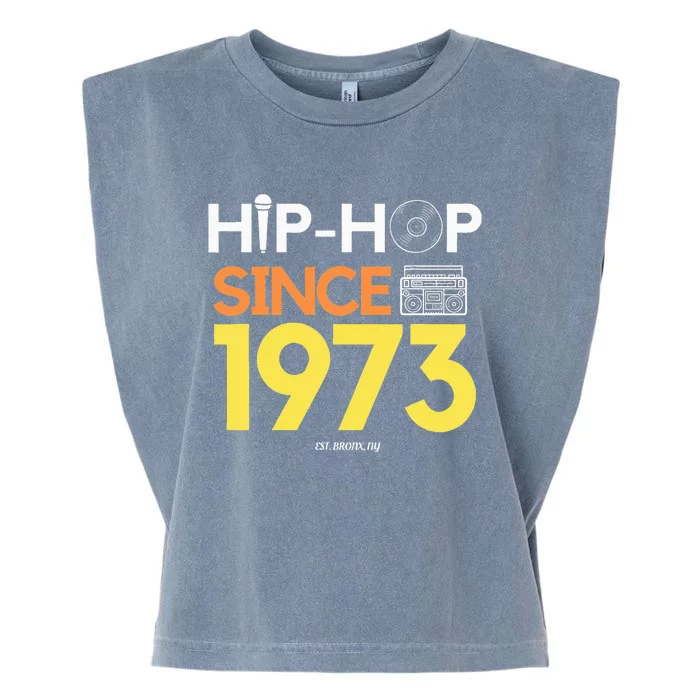 HIP HOP 50TH ANNIVERSARY 1973 BRONX NEW YORK GRAFFITI BBOY Garment-Dyed Women's Muscle Tee