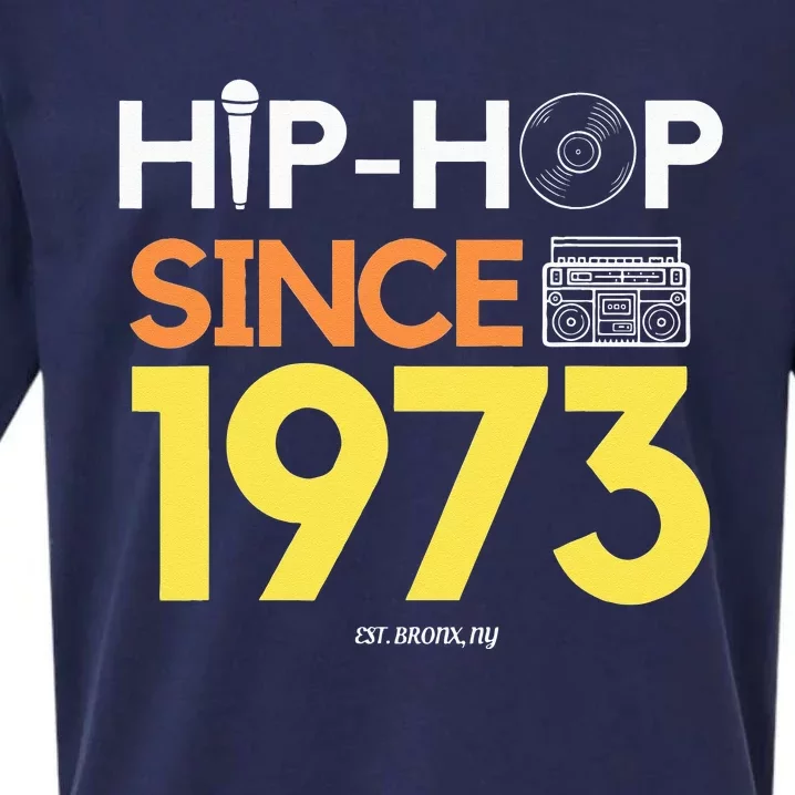 HIP HOP 50TH ANNIVERSARY 1973 BRONX NEW YORK GRAFFITI BBOY Sueded Cloud Jersey T-Shirt