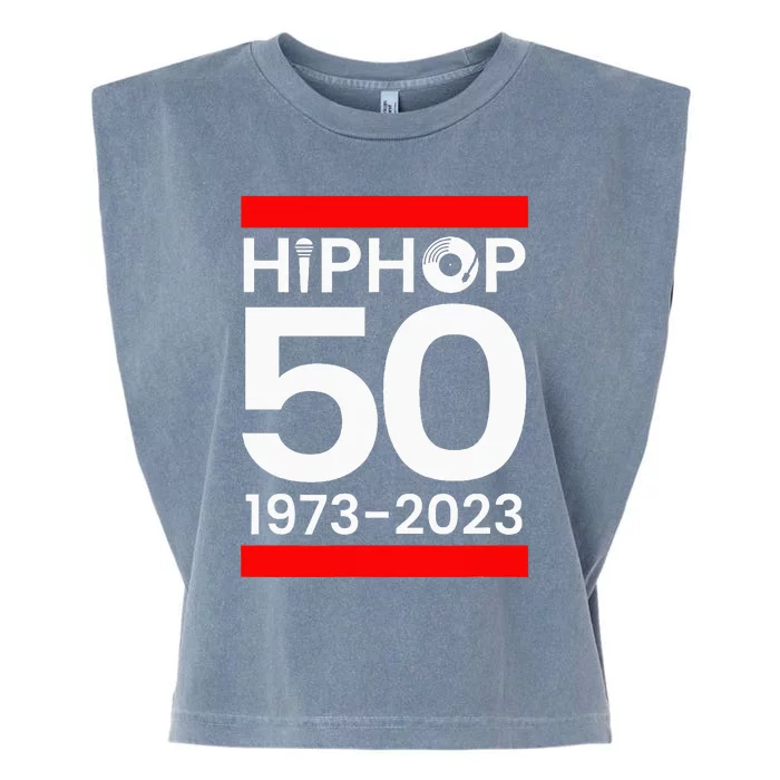 HIP HOP 50 YEARS OLD Garment-Dyed Women's Muscle Tee