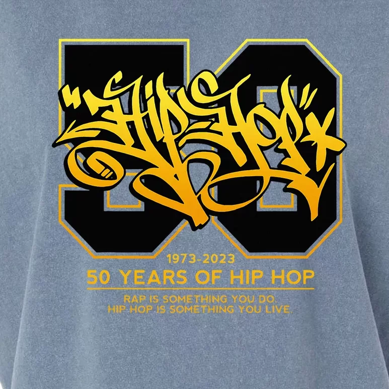 Hip Hop 50 Years Anniversary Graffiti 50 Years Hip Hop Garment-Dyed Women's Muscle Tee