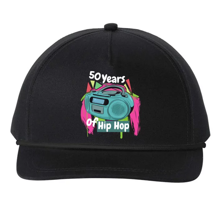 Hip Hop 50th Anniversary 50 Years Of Hip Hop Snapback Five-Panel Rope Hat