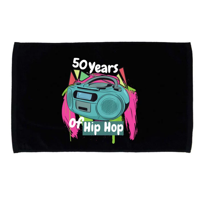 Hip Hop 50th Anniversary 50 Years Of Hip Hop Microfiber Hand Towel