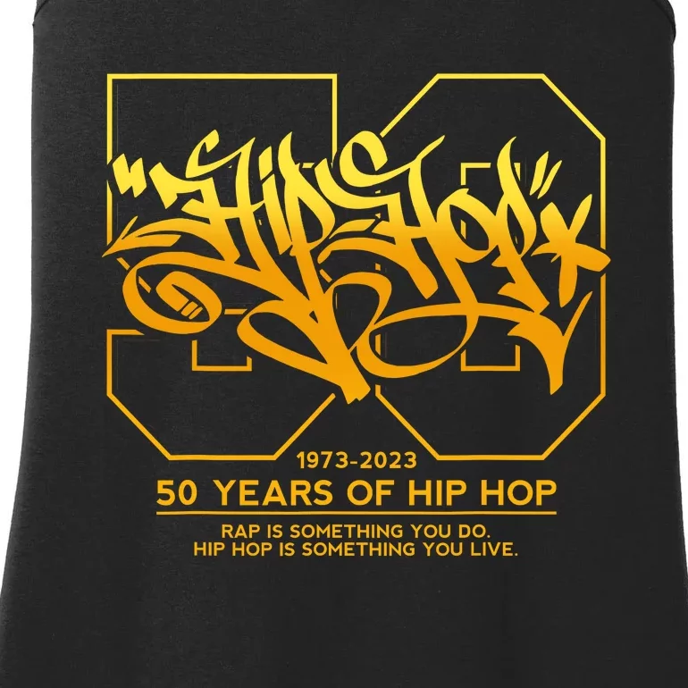 Hip Hop 50 Years Anniversary Graffiti 50 Years Hip Hop Ladies Essential Tank