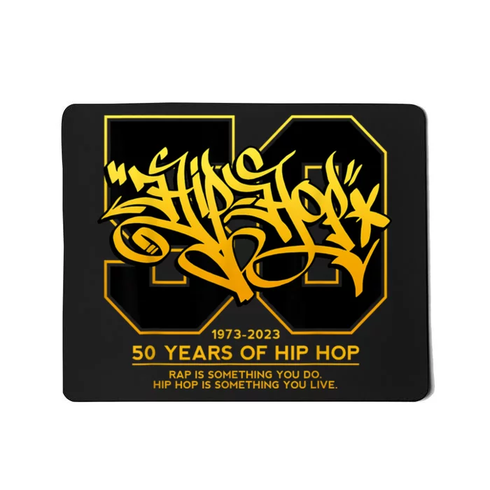 HIP HOP 50 YEARS Anniversary Graffiti 50 Years Hip Hop Mousepad