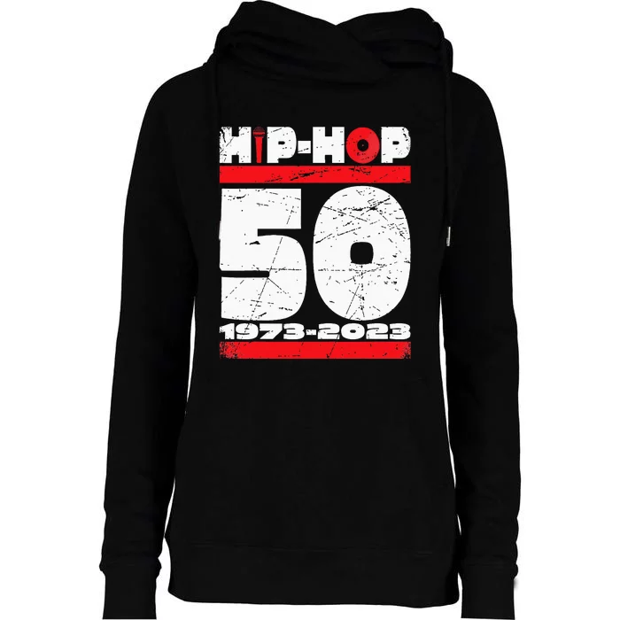 HIP HOP 50 YEARS OLD Womens Funnel Neck Pullover Hood