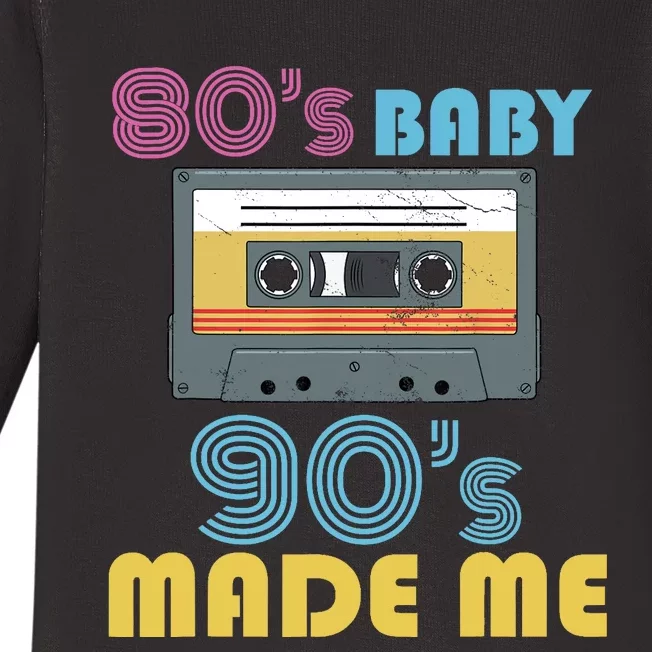 Hip Hop 90s Outfit 80s Baby 90s Made Mes Wo Hip Hop Baby Long Sleeve Bodysuit