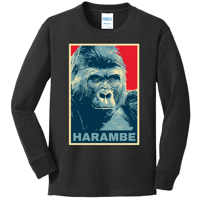 Harambe Kids Long Sleeve Shirt