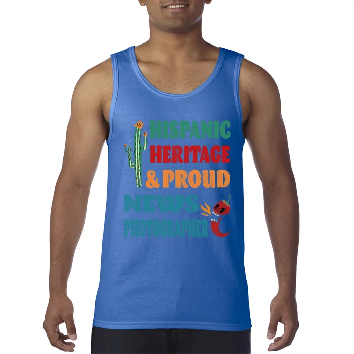 Hispanic Heritage And Proud News Photographer Gift Tank Top