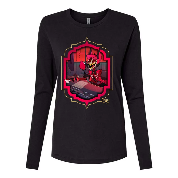 Hazbin Hotel Alastor Womens Cotton Relaxed Long Sleeve T-Shirt