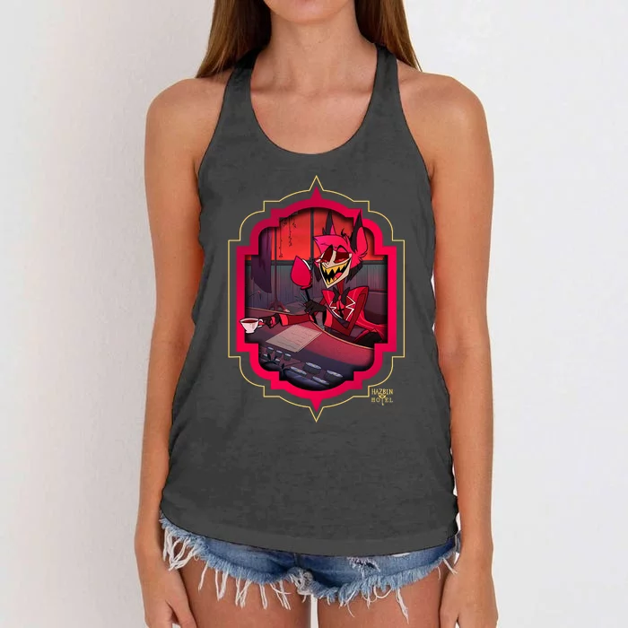 Hazbin Hotel Alastor Women's Knotted Racerback Tank