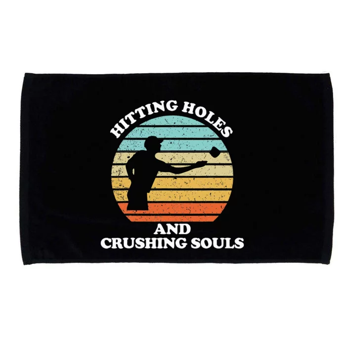 Hitting Holes And Crushing Souls Microfiber Hand Towel