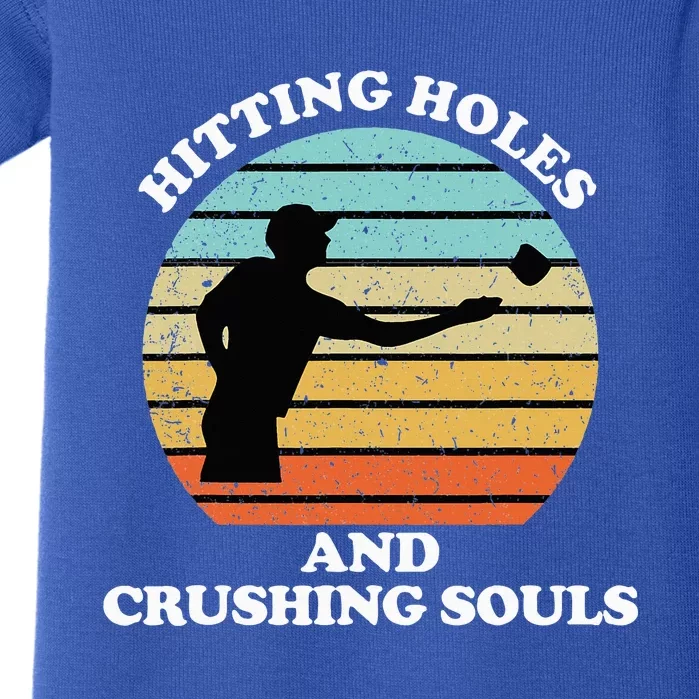 Hitting Holes And Crushing Souls Baby Bodysuit