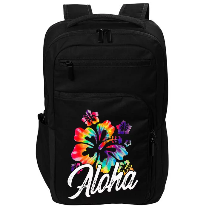 Hawaii Hawaiian Aloha Beaches Hibiscus Flowers Impact Tech Backpack