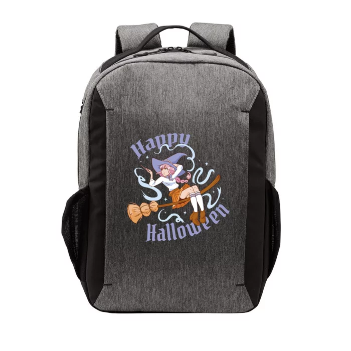 Happy Halloween Anime Witch Girl Vector Backpack