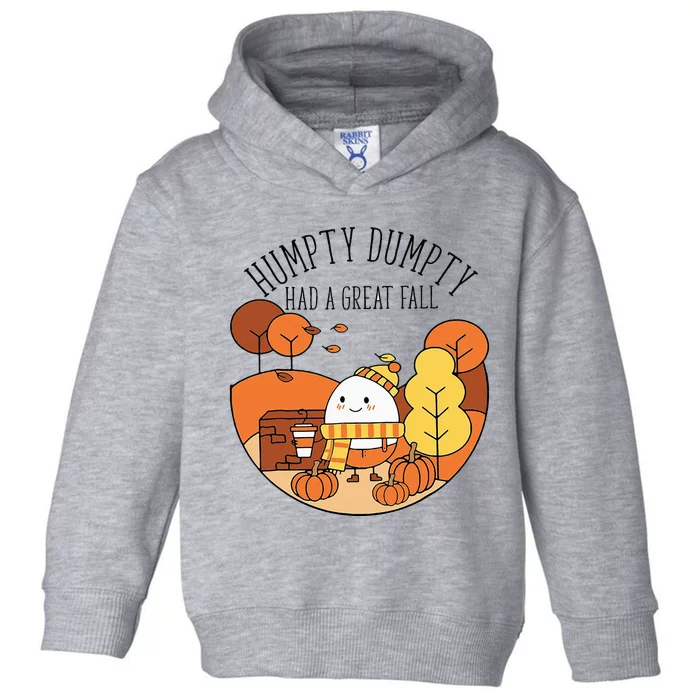 H.U.M.P.T.Y Had A Great Fall Funny Autumn Joke Thankgving Toddler Hoodie