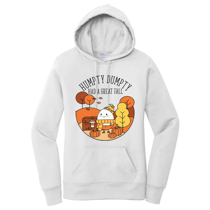 H.U.M.P.T.Y Had A Great Fall Funny Autumn Joke Thankgving Women's Pullover Hoodie