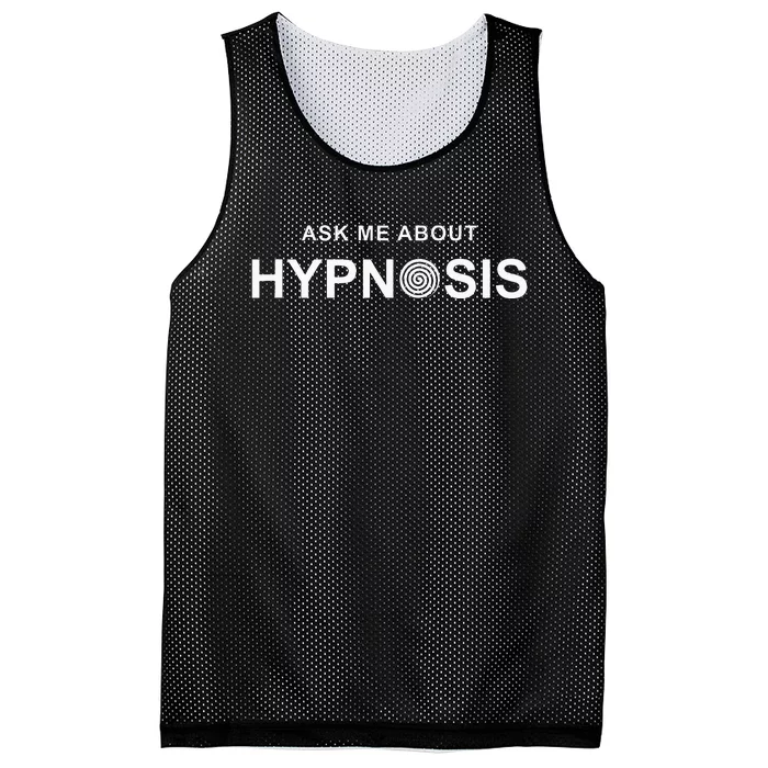 Hypnosis Hypnotist Ask Me About Hypnosis Hypnotic Apparel Mesh Reversible Basketball Jersey Tank