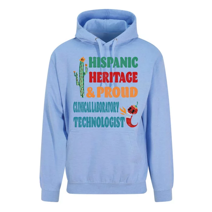 Hispanic Heritage And Proud Clinical Laboratory Technologist Meaningful Gift Unisex Surf Hoodie