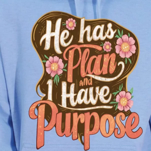 He Has A Plan And I Have A Purpose Cute Gift Unisex Surf Hoodie