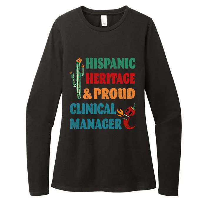 Hispanic Heritage And Proud Clinical Ager Funny Gift Womens CVC Long Sleeve Shirt