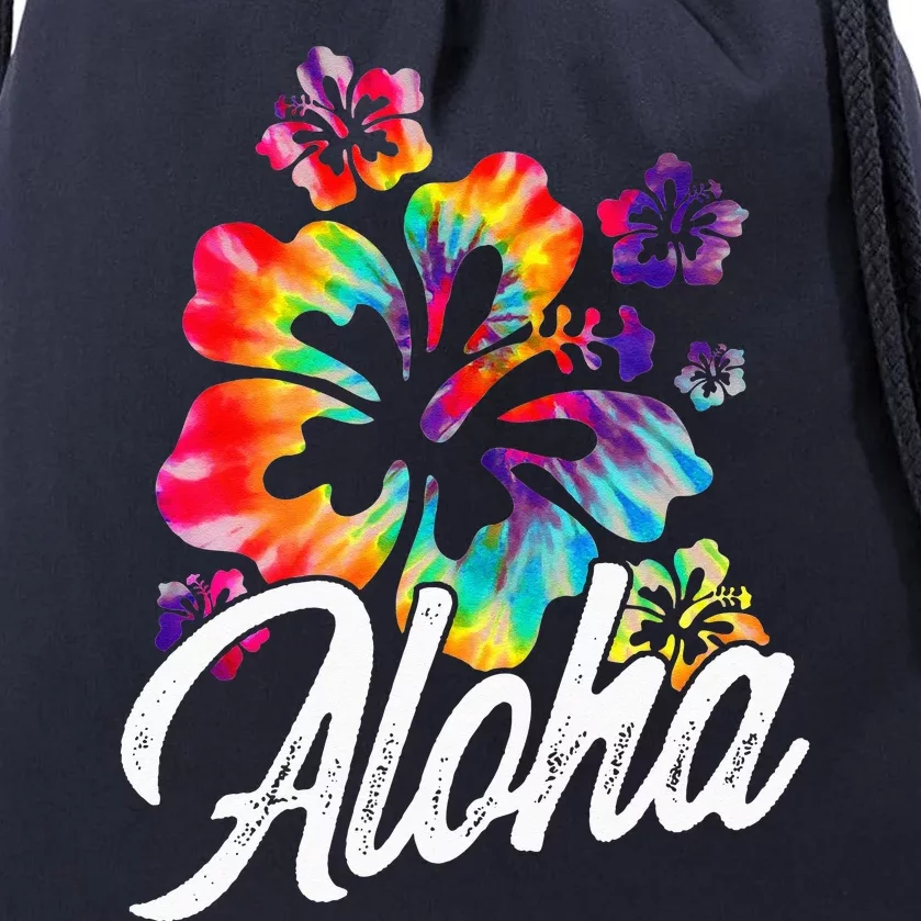 Hawaii Hawaiian Aloha Beaches Hibiscus Flowers Drawstring Bag