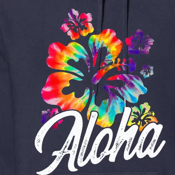 Hawaii Hawaiian Aloha Beaches Hibiscus Flowers Premium Hoodie