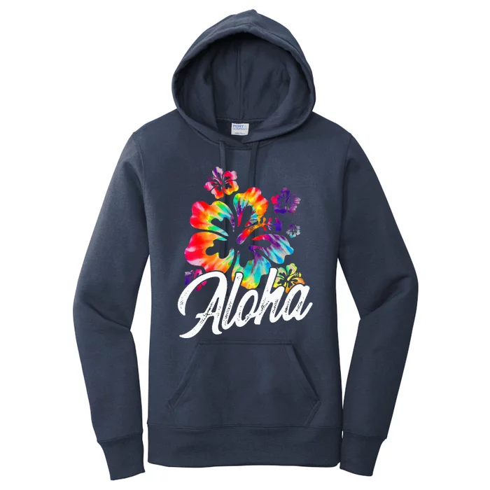 Hawaii Hawaiian Aloha Beaches Hibiscus Flowers Women's Pullover Hoodie