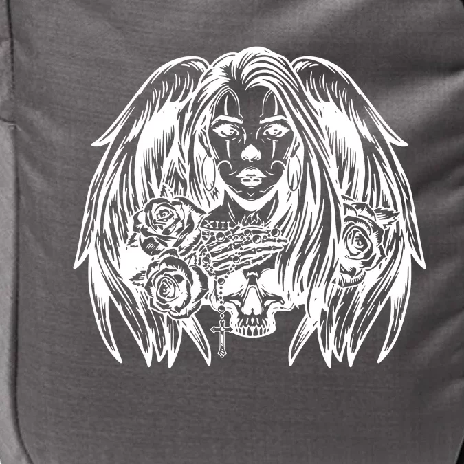 Heaven & Hell Angel Skull Day Of The Dead Impact Tech Backpack