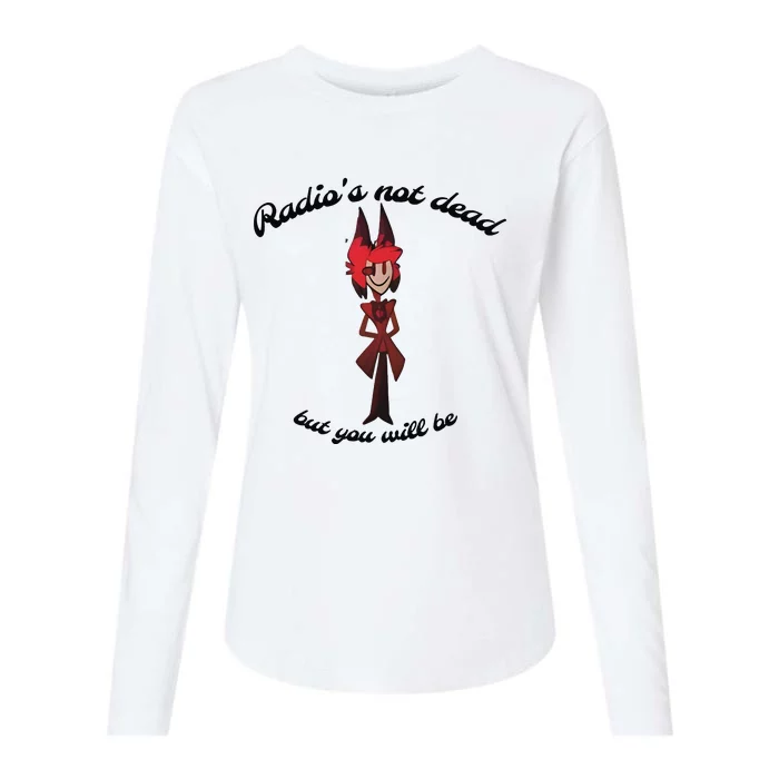 Hazbin Hotel Alastor Womens Cotton Relaxed Long Sleeve T-Shirt