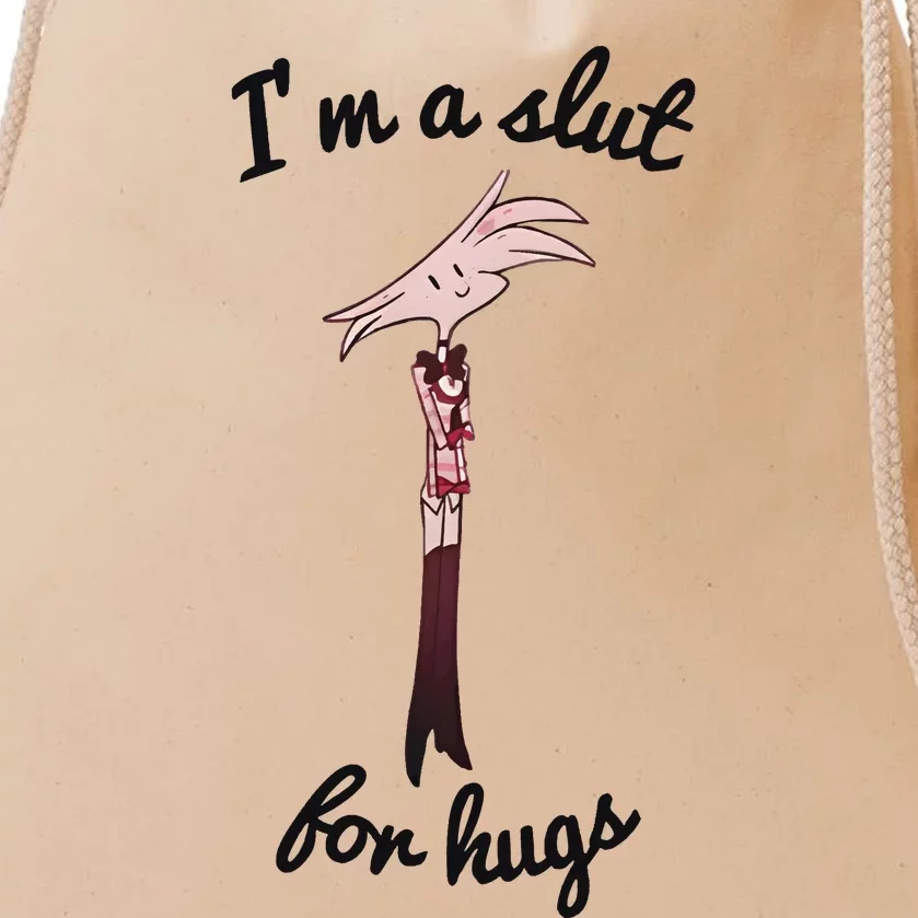 Hazbin Hotel Angel Dust Drawstring Bag