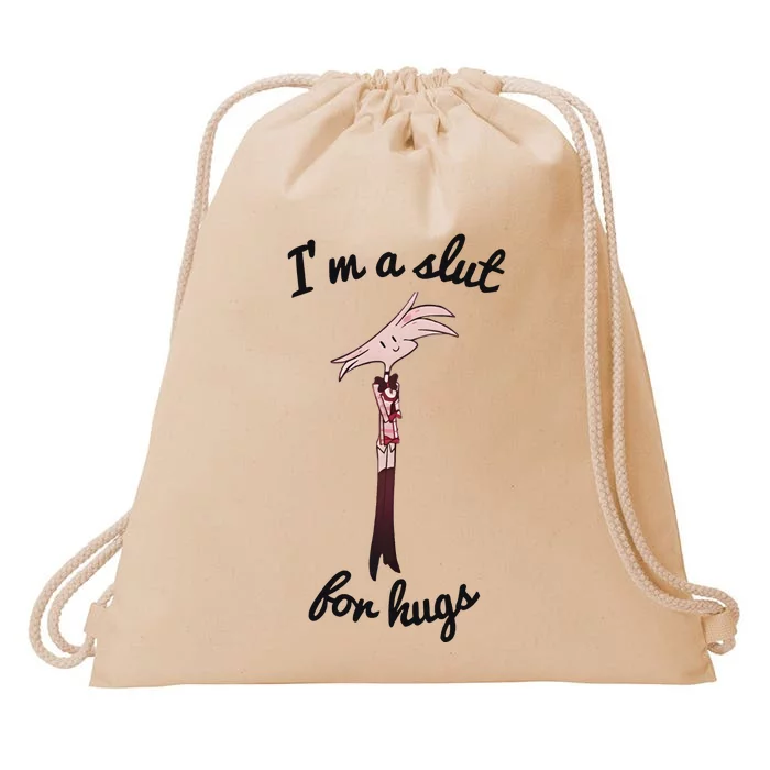 Hazbin Hotel Angel Dust Drawstring Bag