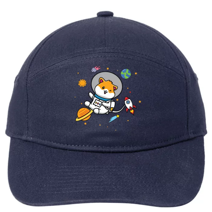 Hamster 7-Panel Snapback Hat