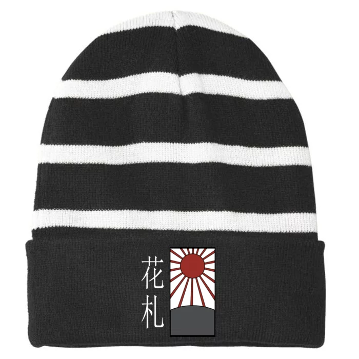 Hanafuda Striped Beanie with Solid Band