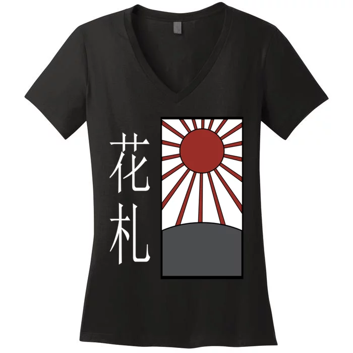 Hanafuda Women's V-Neck T-Shirt