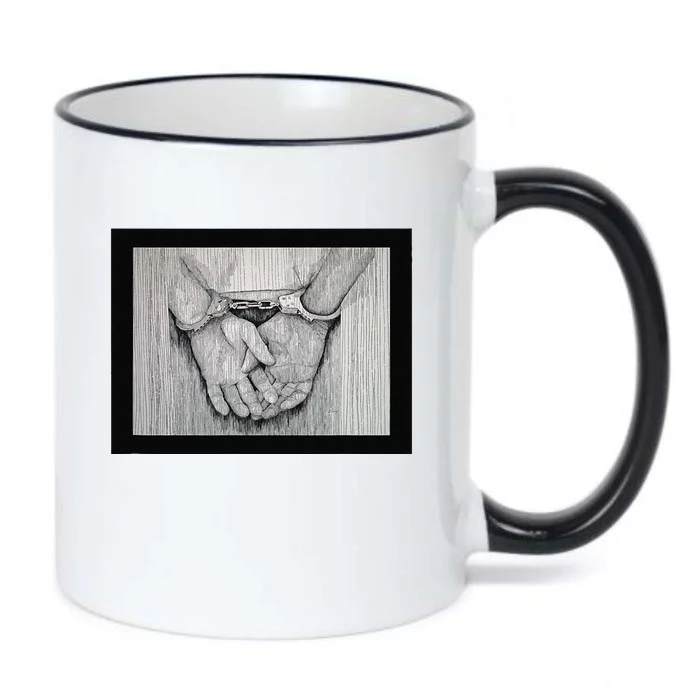 Handcuffs Black Color Changing Mug