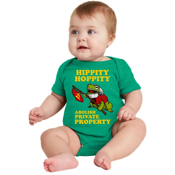 Hippity Hoppity Abolish Private Property Baby Bodysuit