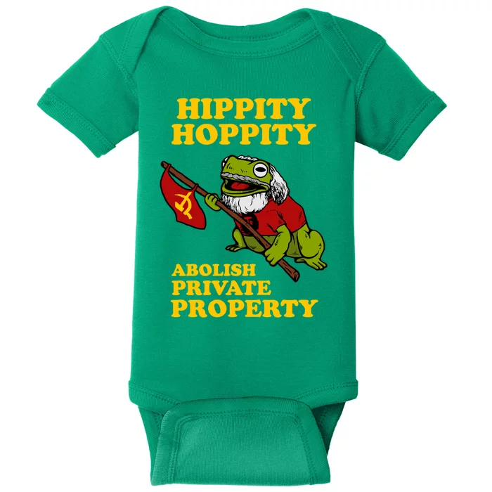 Hippity Hoppity Abolish Private Property Baby Bodysuit