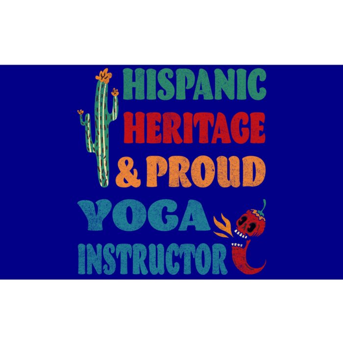 Hispanic Heritage And Proud Yoga Instructor Gift Bumper Sticker