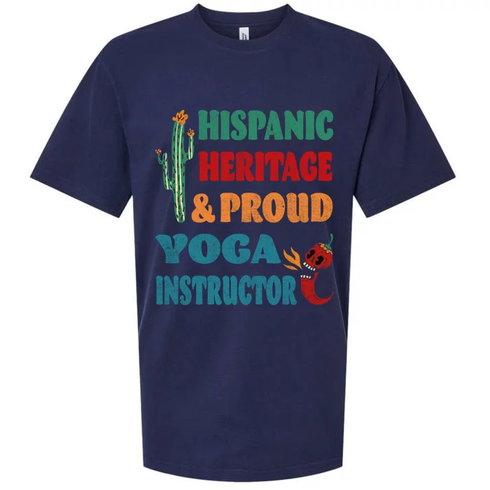 Hispanic Heritage And Proud Yoga Instructor Gift Sueded Cloud Jersey T-Shirt