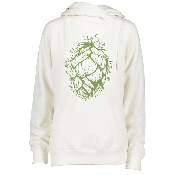 Hops Home Brew Beer Gift Womens Funnel Neck Pullover Hood