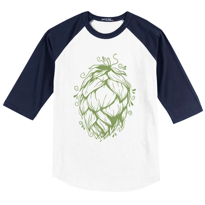 Hops Home Brew Beer Gift Baseball Sleeve Shirt