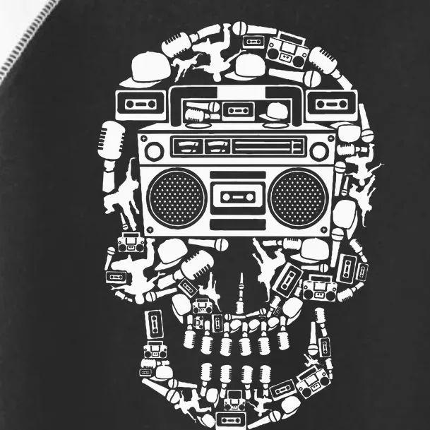 Hip Hop Boombox Hiphop Boombox Skull Toddler Fine Jersey T-Shirt