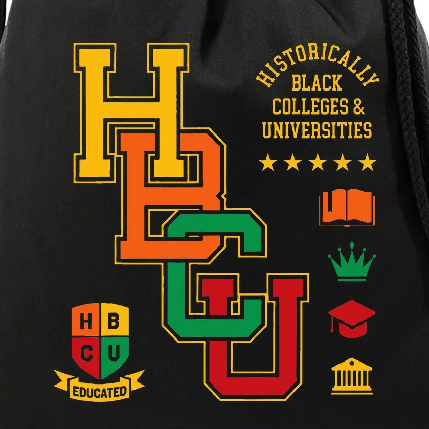 HBCU Historically Black Colleges Universities Grad Alumni Drawstring Bag