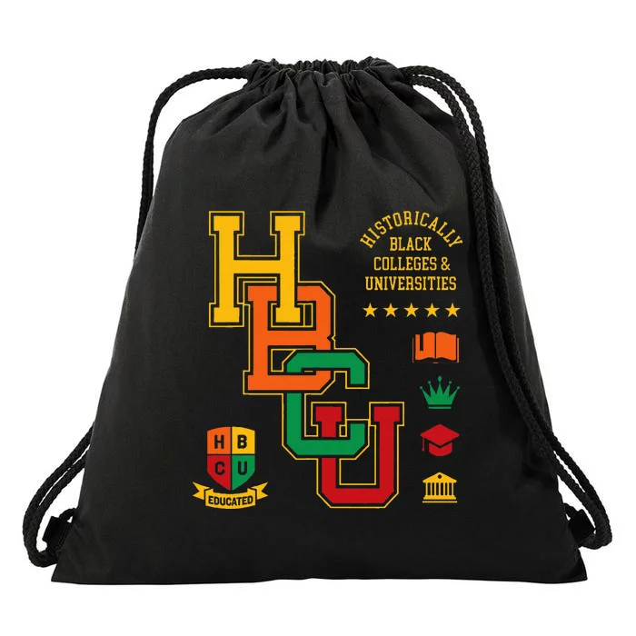 HBCU Historically Black Colleges Universities Grad Alumni Drawstring Bag