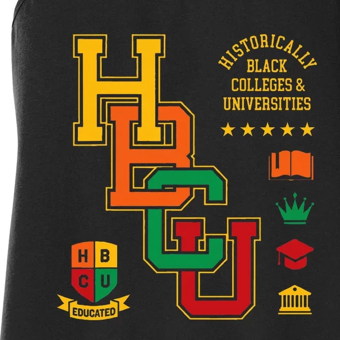 HBCU Historically Black Colleges Universities Grad Alumni Women's Racerback Tank