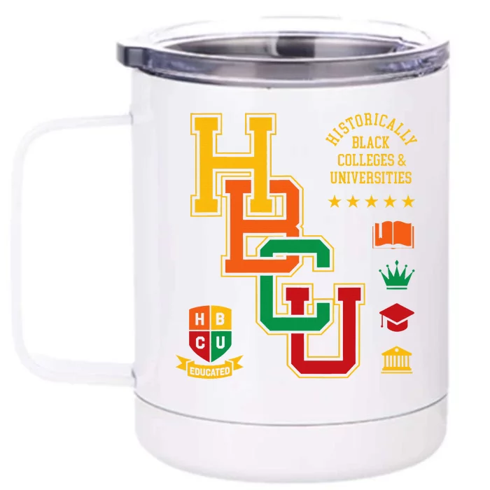 HBCU Historically Black Colleges Universities Grad Alumni Front & Back 12oz Stainless Steel Tumbler Cup