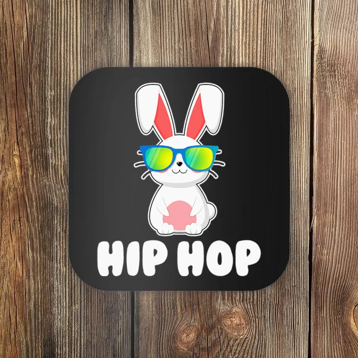 Hip Hop Bunny With Sunglasses Cute Easter Coaster