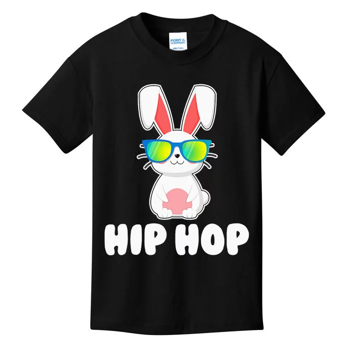 Hip Hop Bunny With Sunglasses Cute Easter Kids T-Shirt