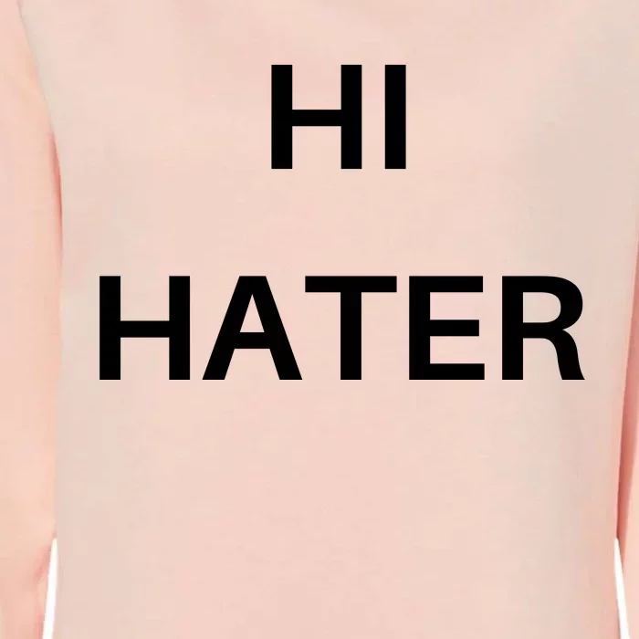 Hi Hater Bye Hater Front & Back Womens California Wash Sweatshirt